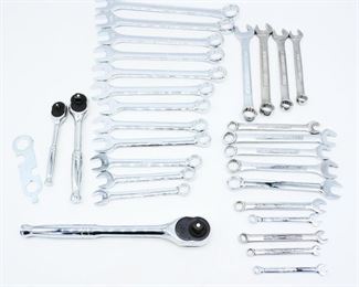 Assortment of Wrenches and Small Tools (Total of 54)