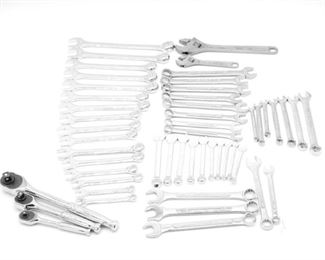 Assortment of Wrenches and Small Tools (Total of 54)