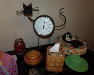 Metal Cat Thermometer - Decor Items