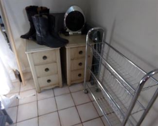 Metal Wire Shelving Unit with Casters - Boots - Side Tables