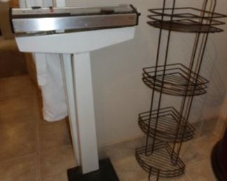 Commercial Weight Scale Unit - Metal Wire Shelving Unit