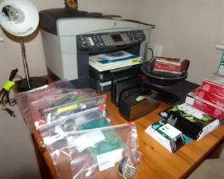Printer - Printer Items - Ink Cart. - Office Items - Desk Lamp