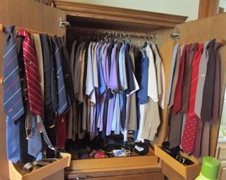 More men's clothing and ties