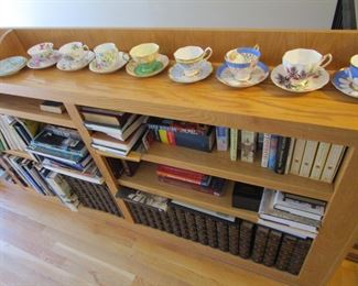 Tea cups and books