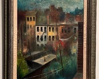 Oil on Board by Ted Gilien (1914-1967)