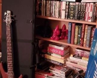 Guitar and books