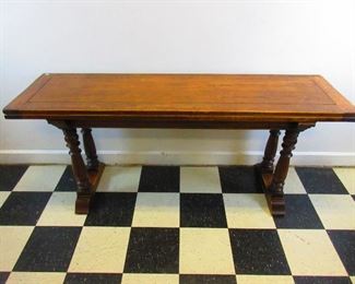 Large Jacobean Style Flip Top Table (closed)