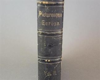 Antique Book, Picturesque Europe (Vol. II) w/ Steel Engravings, 1878