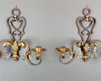 Pair of 19th C. Italian Candle Sconces