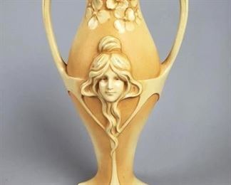 Grumbach Art Nouveau Pottery Vase