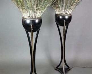 Pair of Art Deco Torchieres