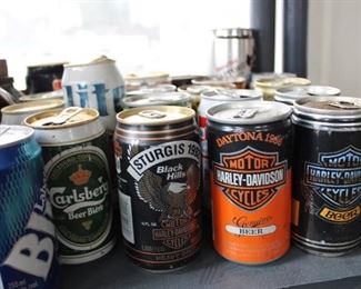 Assorted Flat Top Beer Cans