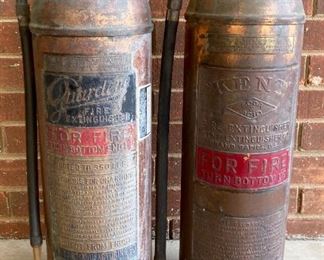 Antique Guardene and Kent Fire Extinguishers