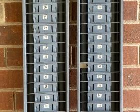 Vintage STR metal time card holders