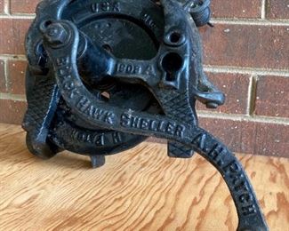 Antique cast iron Black Hawk sheller