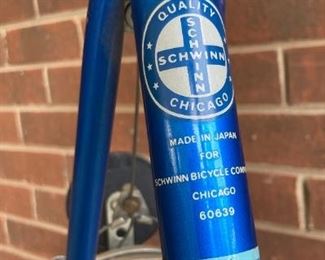 Vintage Schwinn Le Tour bicycle