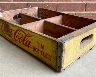 Vintage Coca-Cola wood bottle case