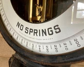 Toledo Scale Co. model 801C springless cast iron scale
