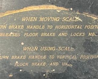 Toledo Scale Co. model 801C springless cast iron scale