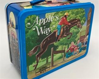 Vintage Apple's Way metal lunchbox with thermos