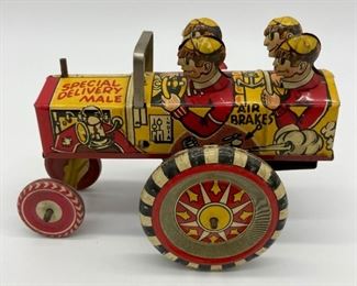 Vintage Marx "Special Delivery Male" toy car