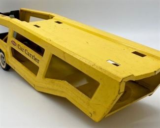 Vintage Tonka car carrier with two cars