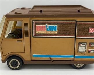 Vintage Mattel Big Jim Sports Camper with accessories