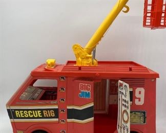 Vintage Mattel Big Jim Rescue Rig with accessories