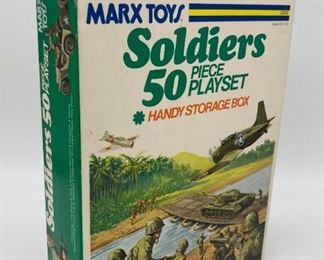 Vintage Marx Soldiers play set (27 pieces)