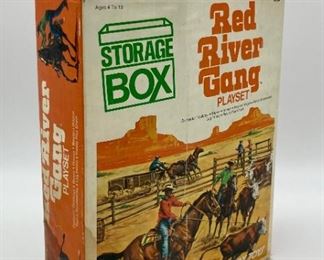 Vintage Marx Red River Gang Playset