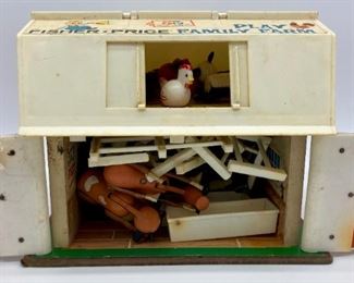 Vintage Fisher-Price Family Farm with accessories