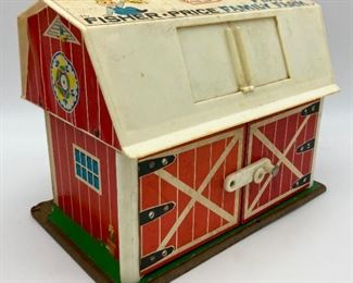 Vintage Fisher-Price Family Farm with accessories