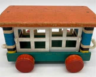 Vintage Fisher-Price Huffy Puffy train (four cars)