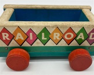 Vintage Fisher-Price Huffy Puffy train (four cars)