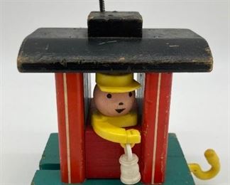 Vintage Fisher-Price Huffy Puffy train (four cars)