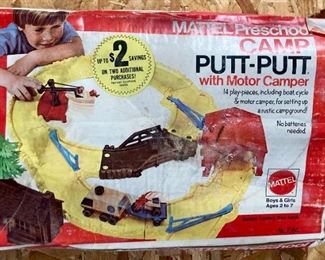 Vintage Mattel Preschool Camp Putt Putt with Motor Camper (Complete!)