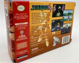 Nintendo N64 StarFox 64 with rumble pak with box