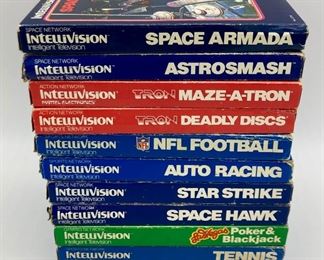 Intellivision games in boxes