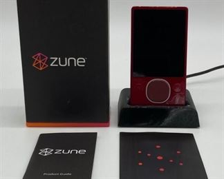 Microsoft Zune 80GB MP3 Digital Media Player with FM tuner and headphones