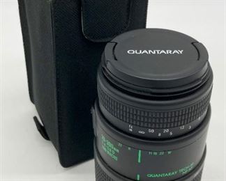 Quantaray 70-300 mm Macro Tech-10 lens and case