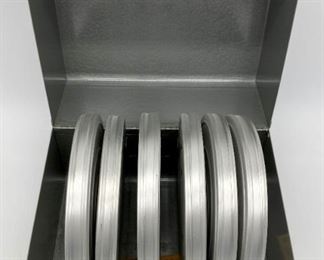 Vintage Brumberger Reel case with reels