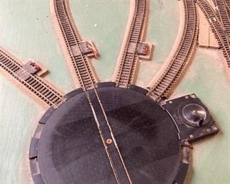 Assorted HO scale model train layout track and accessories