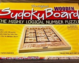 The Original Wooden Sudoku Board puzzle game