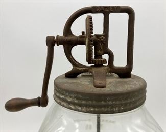 Vintage Dazey glass butter churn No. 80
