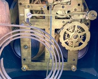 Antique cast iron mantel clock