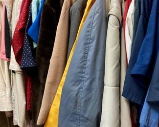 Assortment of men's and women's clothing, various name brands including: The North Face, Polo by Ralph Lauren, Bob Timberlake, Reed, Calvin Klein, Izod, Dickie's, and more