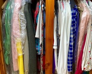 Assortment of men's and women's clothing, various name brands including: The North Face, Polo by Ralph Lauren, Bob Timberlake, Reed, Calvin Klein, Izod, Dickie's, and more