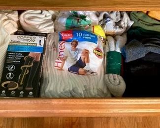 Assortment of men's and women's clothing, various name brands including: The North Face, Polo by Ralph Lauren, Bob Timberlake, Reed, Calvin Klein, Izod, Dickie's, and more