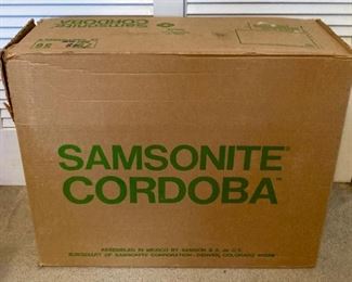 Vintage Samsonite Cordoba suitcase in box
