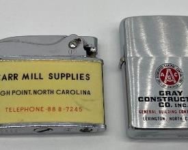 Vintage advertising lighters